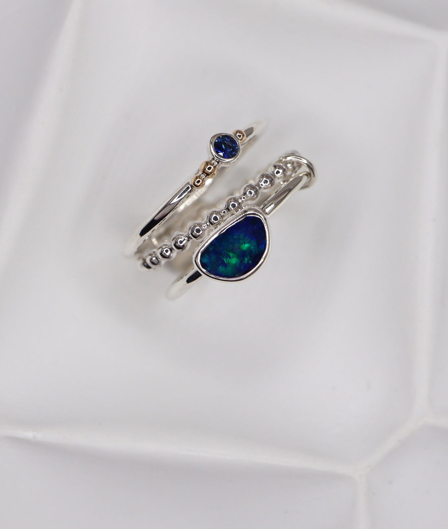 Eclipse Australian Opal Ring set