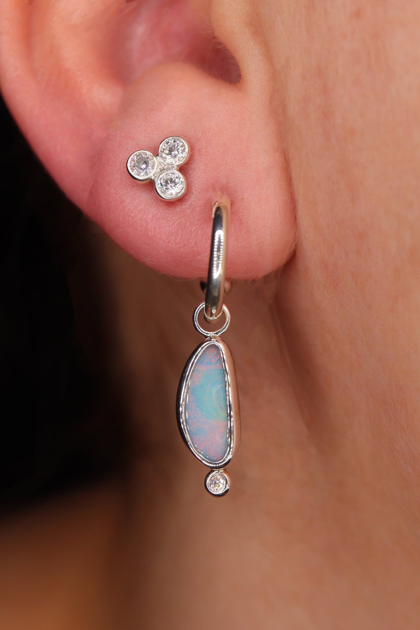 Opal Jellybean Earrings